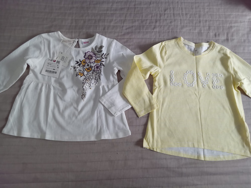 Lote Ropa Bebé 3 Prendas Nuevas Importadas T12/24 Zara /h&m Amarillo 12/24 Meses