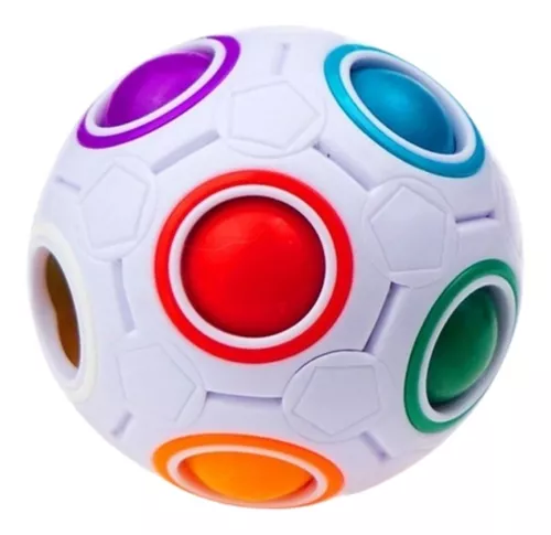 Cubo Mágico Bola Puzzle Rainbow Ball - 20 Cores - Moyu - ImpérioXD