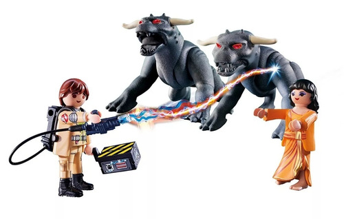 Playmobil Cazafantasmas Venkman Dana Y Perros Original 9223