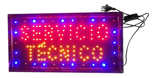 Cartel Luminoso Led Servicio Tecnico 48 X 25 Oferta Especial