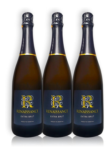 Champagne Renaissance Extra Brut Kit X3u 750ml Mendoza