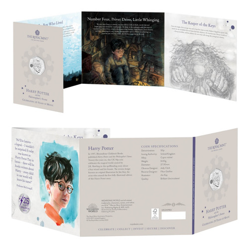 Moneda Harry Potter 25 Años - Colección Completa