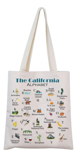Bolsa De Lona California Bolsa De Bienvenida Reutilizable