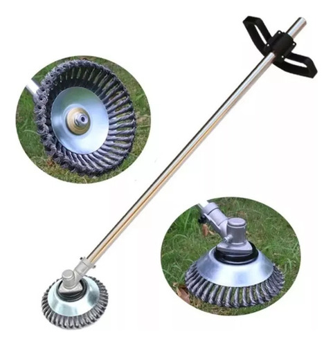 K Cepillo Giratorio Para Cortacésped Wire Wheel