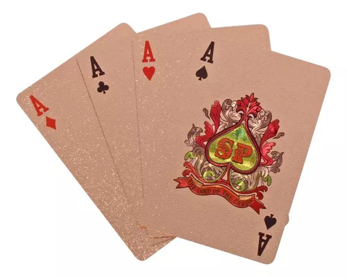 Jogo de Cartas Baralho Rosé Gold