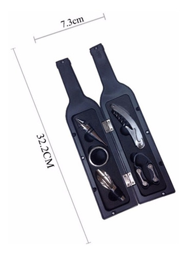 Set/kit Sacacorcho Vino Licor Whisky Botella 5 Piezas