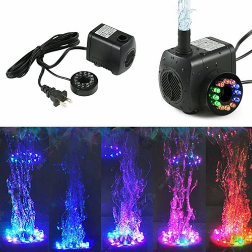 Bomba De Agua Sumergible 12 Luces Led Pileta Acuario Koi 