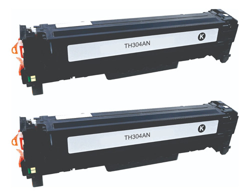 2 Pza Toner Pro Ce410a Compatible Con Cm2320ebb Negro