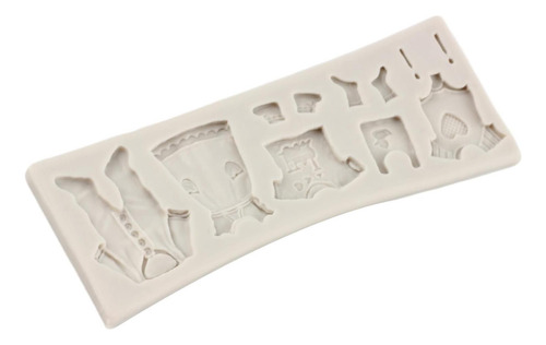 Mypracs Lindo Bebé Silicone Fondant Molde Pastet Juego De 4