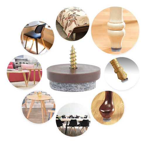 Patas De Fieltro For Muebles, Armarios, Mesas, Sofás, Silla
