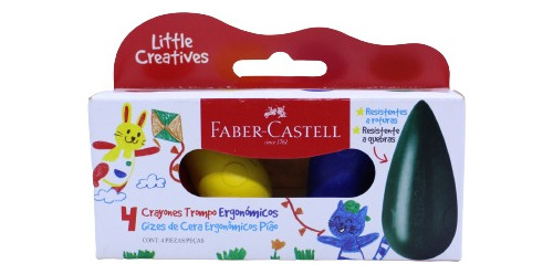Crayones Cera Trompo Maxi Super Faber Castell X4 Ergonomicos