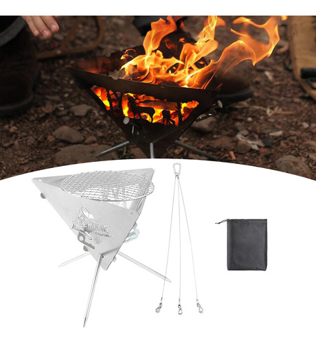 Fogata De Acampada Con Bolsa De Almacenamiento, Cocina A