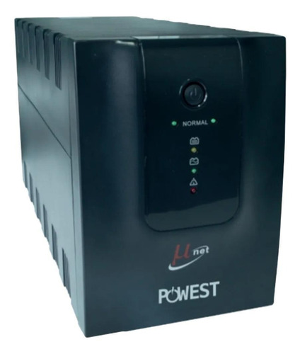 UPS Powest Micronet 2000 2000VA entrada de 110V/220V y salida de 120V negro