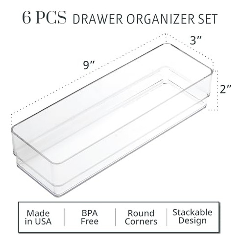 Set De Organizador De Cajones Apilables Stori Simplesort De