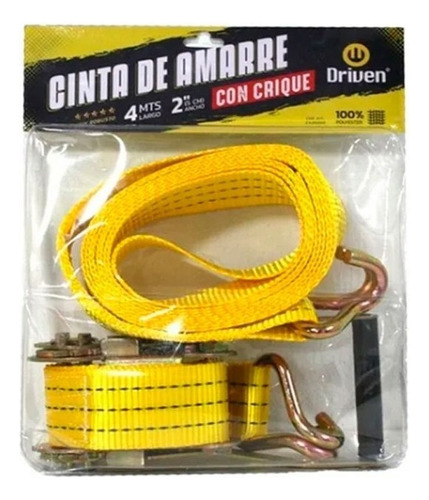 Cinta Amarre Con Crique 2 X 4 Metros Driven