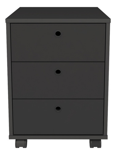 Gaveteiro Lyam Decor New Cor Preto Com Acabamento Bp