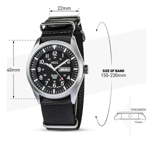Relojes Militares De Infantería Para Hombres Reloj De Pulser