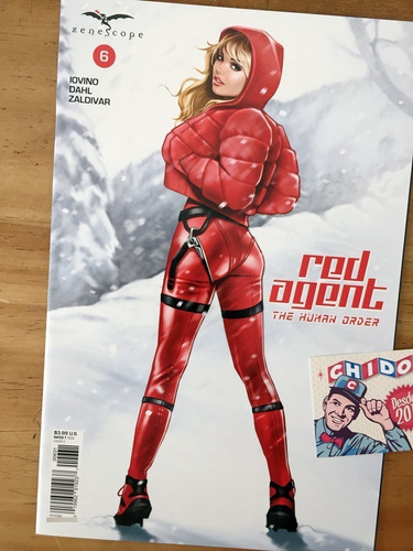Comic - Red Agent Human Order #6 Keith Garvey Sexy Variant