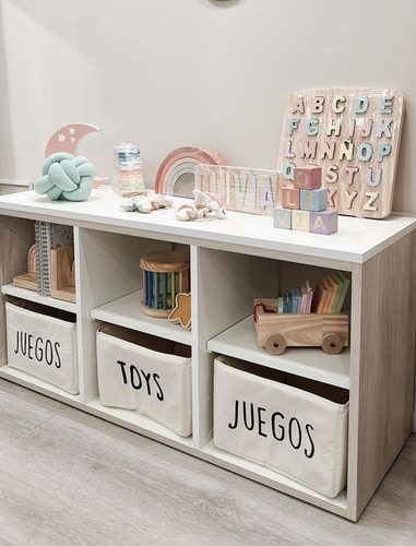 Organizador De Juguetes Estilo Montessori - Blanco-helsinki
