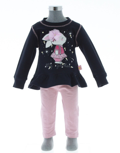 Conjunto Leggings Niña Rosa 3271 2 Piezas 1 A 5 Años