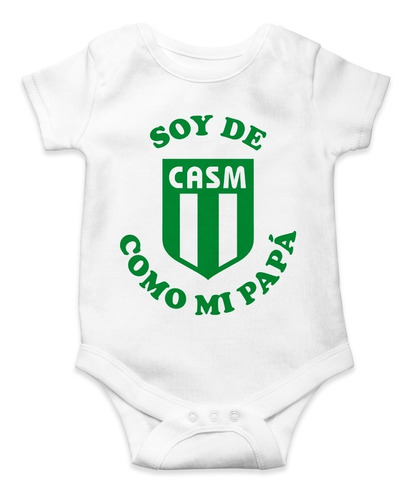 Body Para Bebé San Miguel Como Mi Papá Algodón Blanco