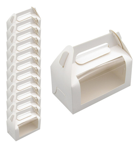 Cajas Para Pasteles, 12 Uds., Cajas Para , Regalo De Blanco