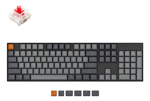 Teclado Keychron, 104 Teclas/gris/4000 Mah/bluetooth