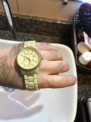 Relógio Michael Kors Mk5039 Marfim Madreperola