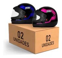 Comprar Kit Com 2 Capacetes Integral Pro Tork Sport Moto 788 Fechado