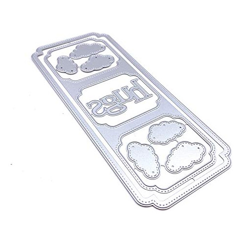 **tarjetas Slimline Metal De Nubes Troqueles De Corte D...