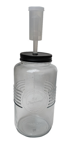 Fermentador 2 Litro Cerveza Vino Vidrio Airlock Fermentación