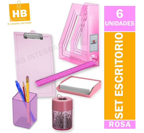 Set De Escritorio Organizador Oficina 6 Piezas