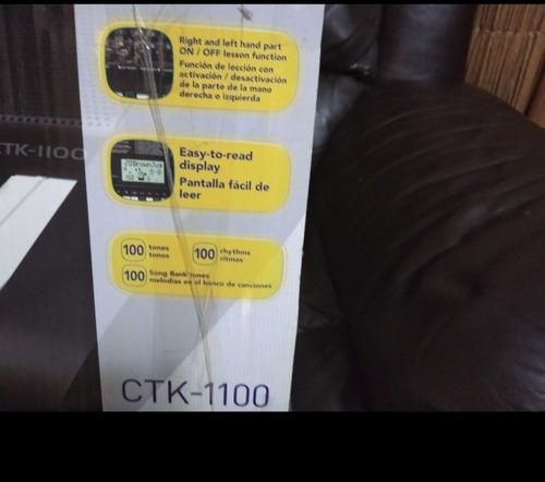 Imagen 3 de 3 de Piano Electrónico Marca Casio Ctk 1100. 5 Octavas