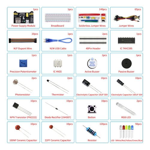 Kit De Paquete Componente Uno R3 Electrónicos Precision 830