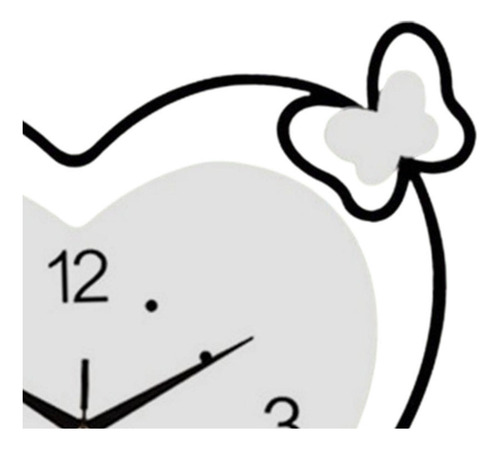 Reloj De Pared Con Forma De Corazón, Movimiento Silencioso,