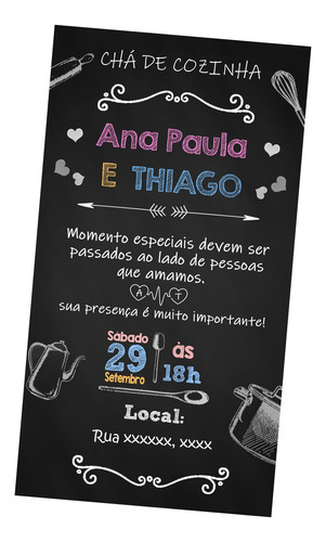 Convite Virtual Chá De Cozinha
