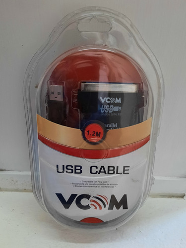 Usb Cable Vcom 1.2 M 2.0v, 480mbps/3.0v 5gbbps Para Pc Y Mac