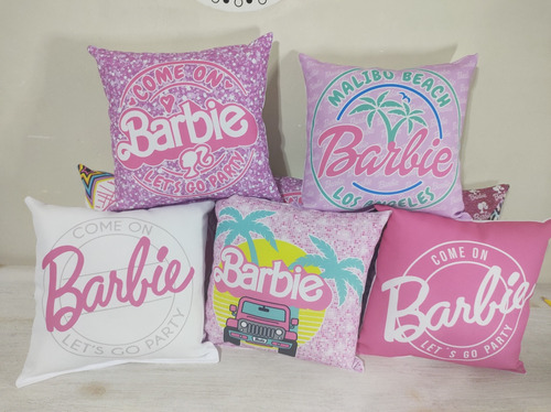 10 Almohadones Personalizados 30x30 Barbie