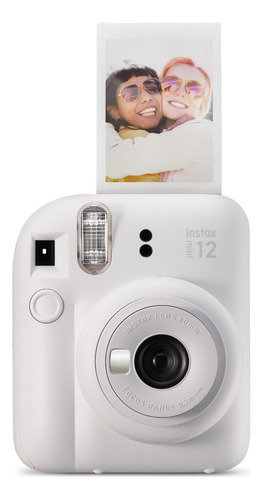 Kit Câmera Instax Mini 12 + 10 Fotos Macaron + Bolsa Branca