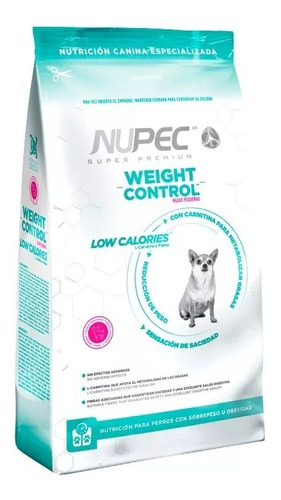 Croquetas Alimento Perro Nupec Weight 2kg Raza Pequeña