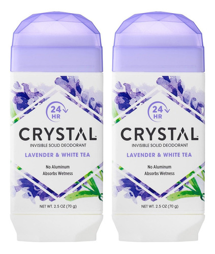 Desodorante De Cristal, Lavanda Y Té Blanco, Sin Aluminio, S