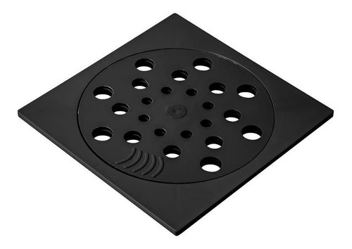Kit 02 - Ralo Com Fecho + Porta Grelha 15x15 Cm (preto)