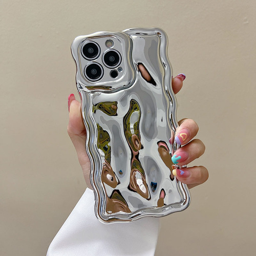 Ipxr - Capa Texturizada Banhada Wave Edge Para iPhone 15 Pro