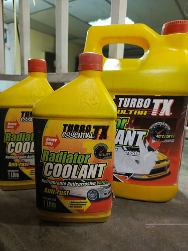 Refrigerante Turbo Tx Galón Y Litro Rojo Y Verde 