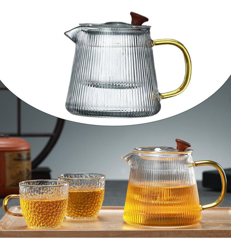Tetera De Vidrio Transparente Para Té, Tetera 500ml