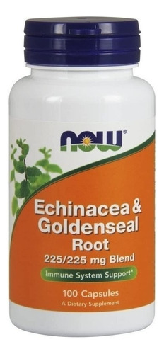 Echinacea & Goldenseal Root, Apoyo Inmune 100caps, Now,