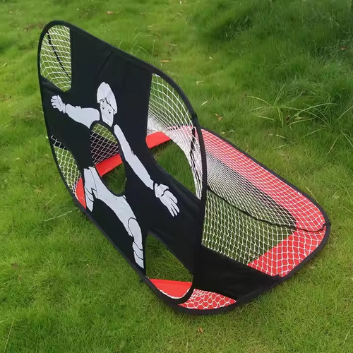 Arco De Fútbol Plegable Practica De Tiro Objetivo Negro