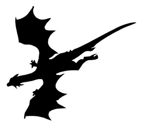 Flying Dragon Negro De La Etiqueta Camión Parachoques Etique