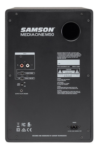 Imagen 3 de 8 de Monitores De Estudio Samson Mediaone M50 Activo Audio Par