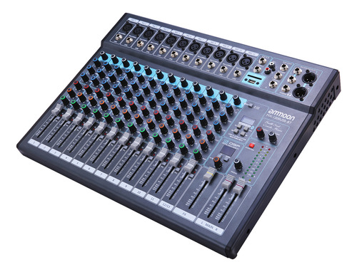 Consola De Mezclas Effects Memory Mezclador Ammoon De 12 Can